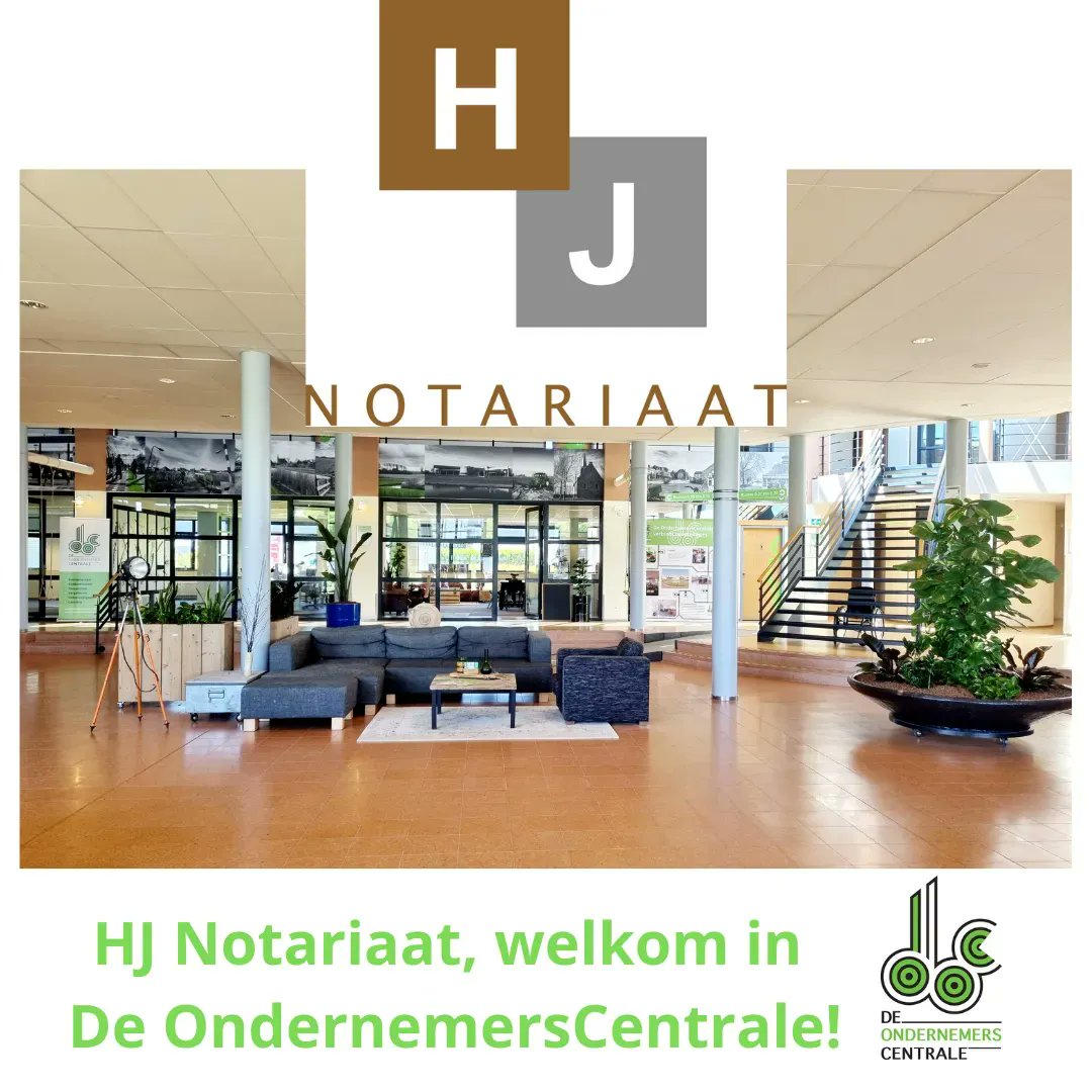 Een hartelijk welkom aan HJ Notariaat in De OndernemersCentrale!