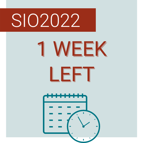 The SIO Annual Scientific Meeting is just ONE WEEK away! Take a look at the meeting program to plan your agenda at #SIO2022: bit.ly/3qgPIzv