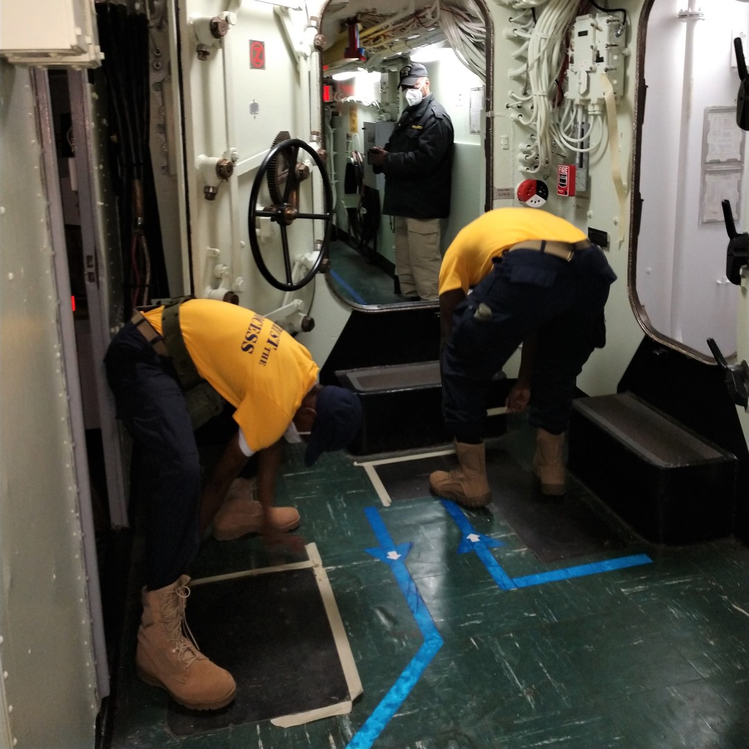 BattleshipNJ's tweet photo. New Jersey Youth Challenge Academy volunteered on the Battleship New Jersey yesterday. Thank you for all your hard work!

@ChallengeNJ 
#USSNewJersey #battleshipnj https://t.co/wudTw00nOV