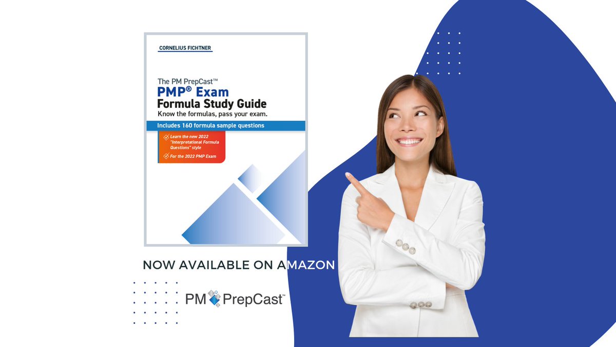 PMExamTips's tweet photo. The PMP Exam Formula Study Guide is your authoritative source for understanding the concepts behind the numbers and being equipped to interpret the results. 

Order it now on Amazon! https://t.co/nLXWg7G9Kr

#pmp #pmpexam #projectmanagement #PMIcertification #pmpformulas https://t.co/kt2qXtY5vh