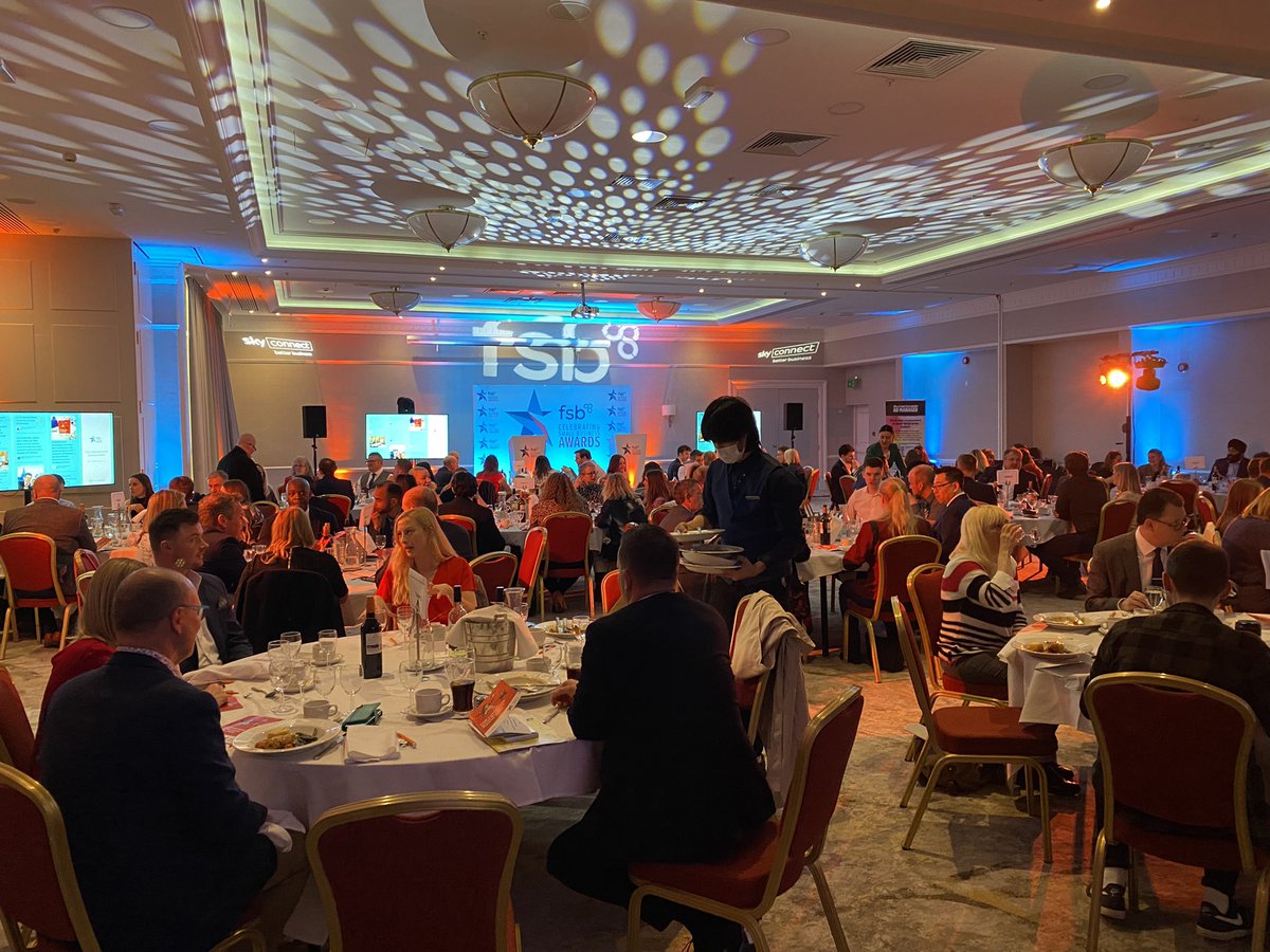Great atmosphere over lunch at #westmidlands #FSBAwards at <a href="/MarriottForestA/">Vulnerability</a> Fantastic to see a packed room full of #smallbiz