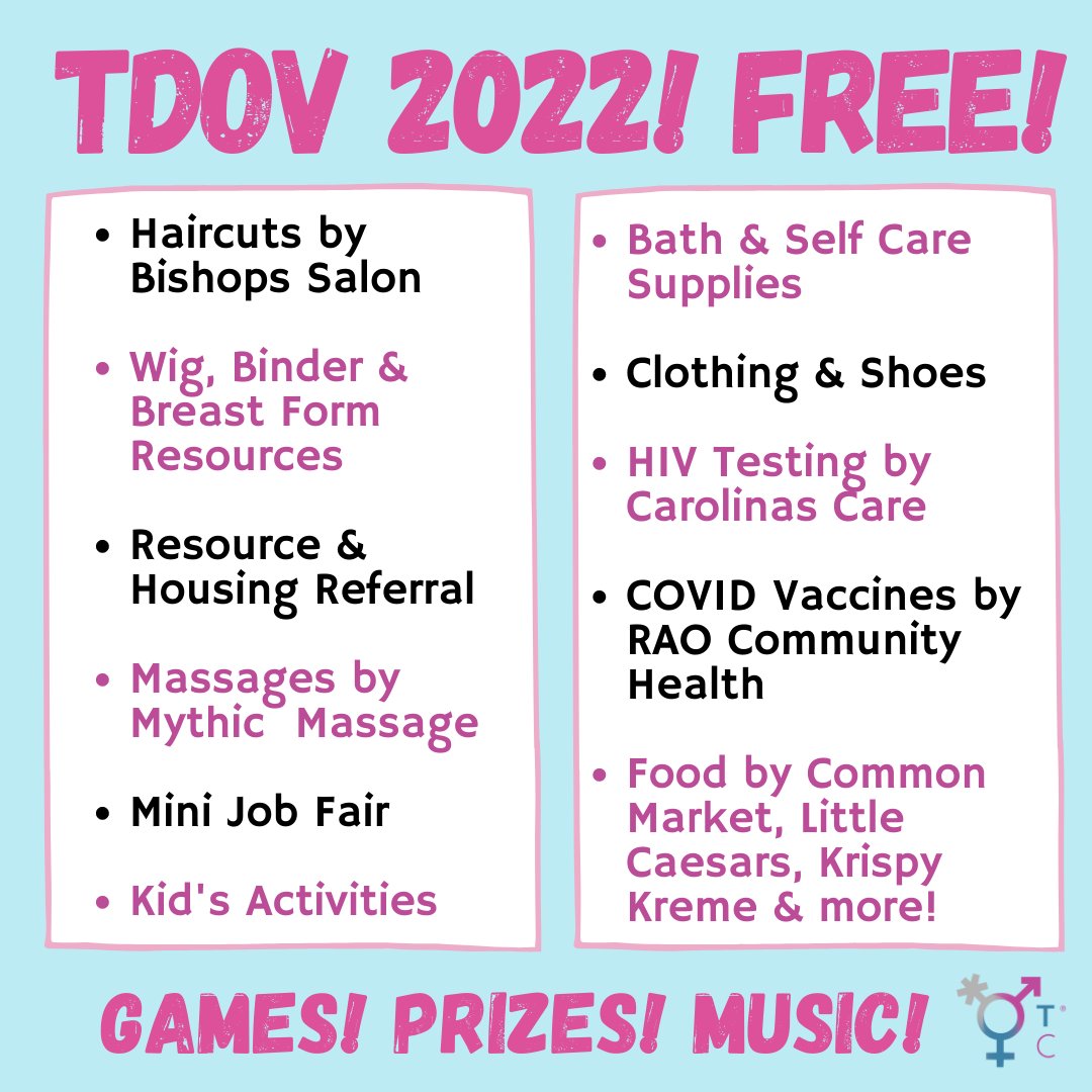 Two weeks from today, we'll join Transcend Charlotte in celebrating Trans Day of Visibility! Stop by for a wealth of resources and community! Hosted at Time Out Youth Center, 3800 Monroe Road, March 31, 1-6pm. All ages welcome!