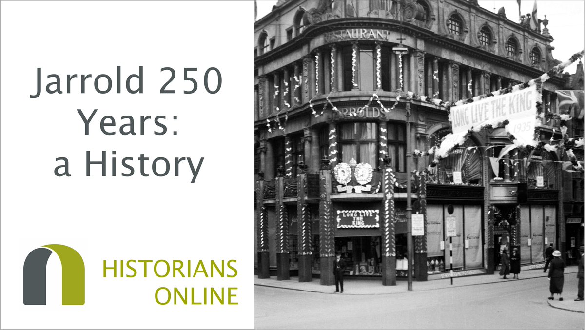 Booking for our next online Historians Talk is now open! Discover the story of the Jarrold business from its retail beginnings in Woodbridge through 250 years of history. 

Thursday 31st March, 10:30am - FREE, but booking required: bit.ly/3u4xzFg #NorwichHistory