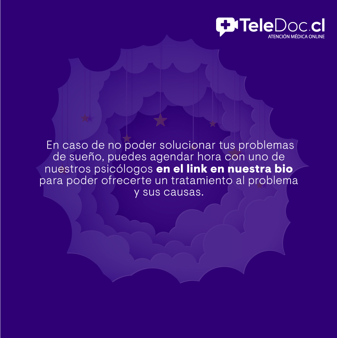 Sufres de ansiedad y no logras quedarte dormid@? Hoy te acompañamos con tips básicos de nuestro equipo de salud mental.
El viernes 18 celebramos #eldíamundialdelsueño y por eso te queremos acompañar con tips que te ayuden a dormir y descansar mejor.#telesalud #telemedicinachile