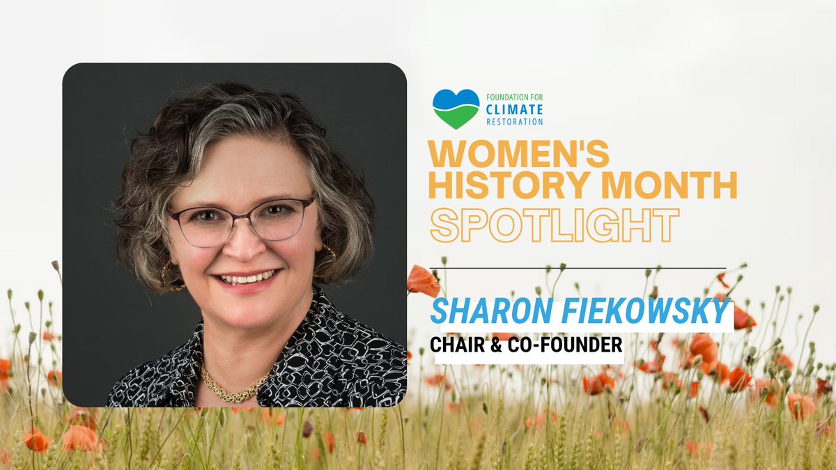 F4CR2050's tweet photo. #WHM spotlight: @sdfiek, F4CR co-founder and Board Chair. A former nurse practitioner with extensive experience in intensive care, Sharon’s passion for people is evident in her drive to #restoretheclimate for future generations. https://t.co/cHrcRQCUEl #BreaktheBias https://t.co/Tp1CKpf1g2