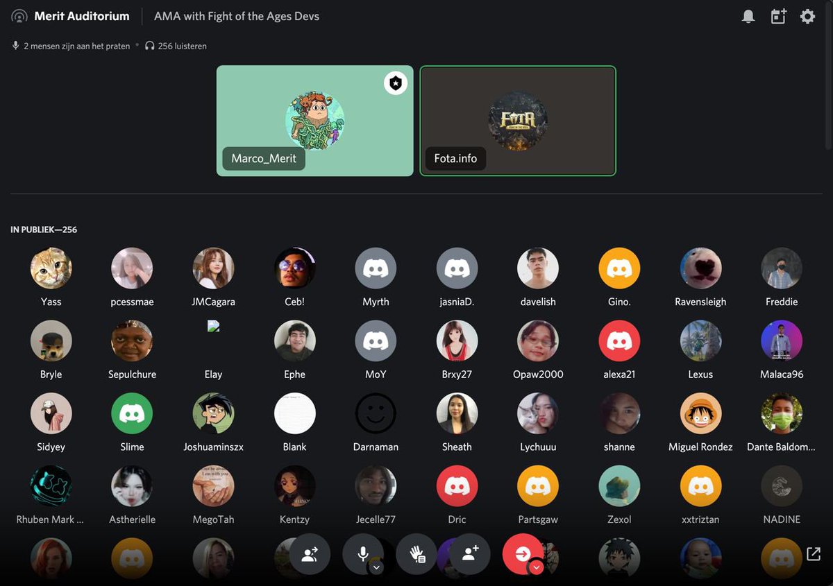 Had a blast talking with Jack from <a href="/fightoftheages/">FOTA - Fight Of The Ages</a> in the @MeritCircle_IO Discord server!

Hope everyone enjoyed it, crazy to see close to 300 live listeners tune in, thank you for all your questions! ♥️🔥