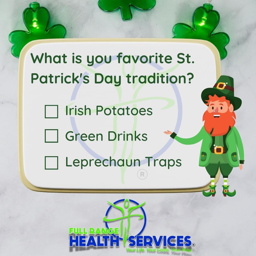 FullRangeHealth's tweet image. What is your #StPatricksDay favorite tradition?  In our house, the Leprechaun Trap is a fan favorite!  Cereal boxes and shoe boxes make for great traps, but the little guy always gets away!  

#traditions
#yourlifeyourgoalsyourway