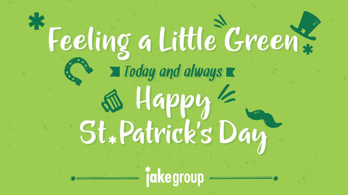 Happy St. Patrick’s Day ☘️! 

Ready to update your website or enhance your digital marketing? Let Jake Group be your lucky charm ✳️. We are to here to help create your pot o’ gold 🌈

jakegroup.com