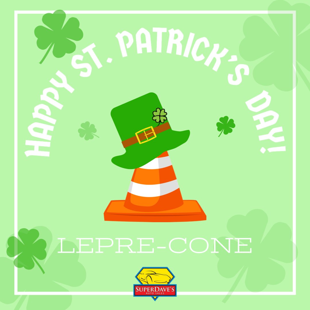 SuperDavesAuto's tweet image. We’ll help you find your pot of gold this St. Patrick’s Day! #usedcars #dealership #badcreditfinancing