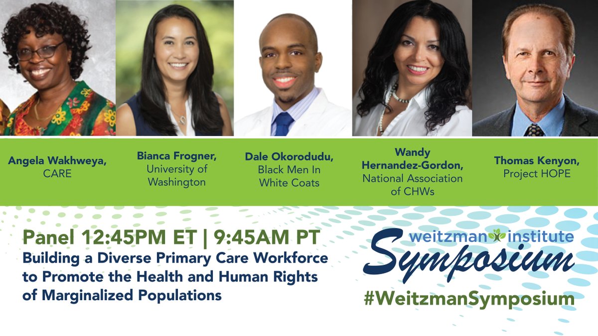 WeitzmanInst's tweet photo. Don’t miss the panel "Building a Diverse #PrimaryCare Workforce to Promote the Health and Human Rights of Marginalized Populations" at the 5/4 #WeitzmanSymposium! Registration is free. CMEs/CNEs/CPEs &amp; CEUs will be provided for a nominal fee. Register now: https://t.co/OVoUh1EDn8 https://t.co/yhkYPGBNqE