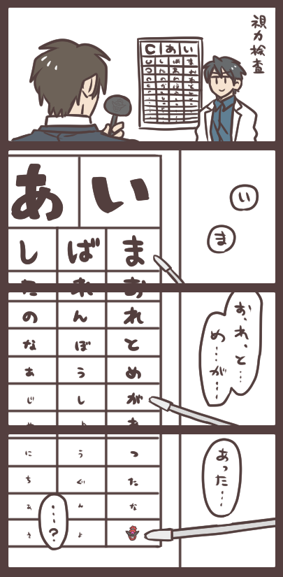 眼の検査 