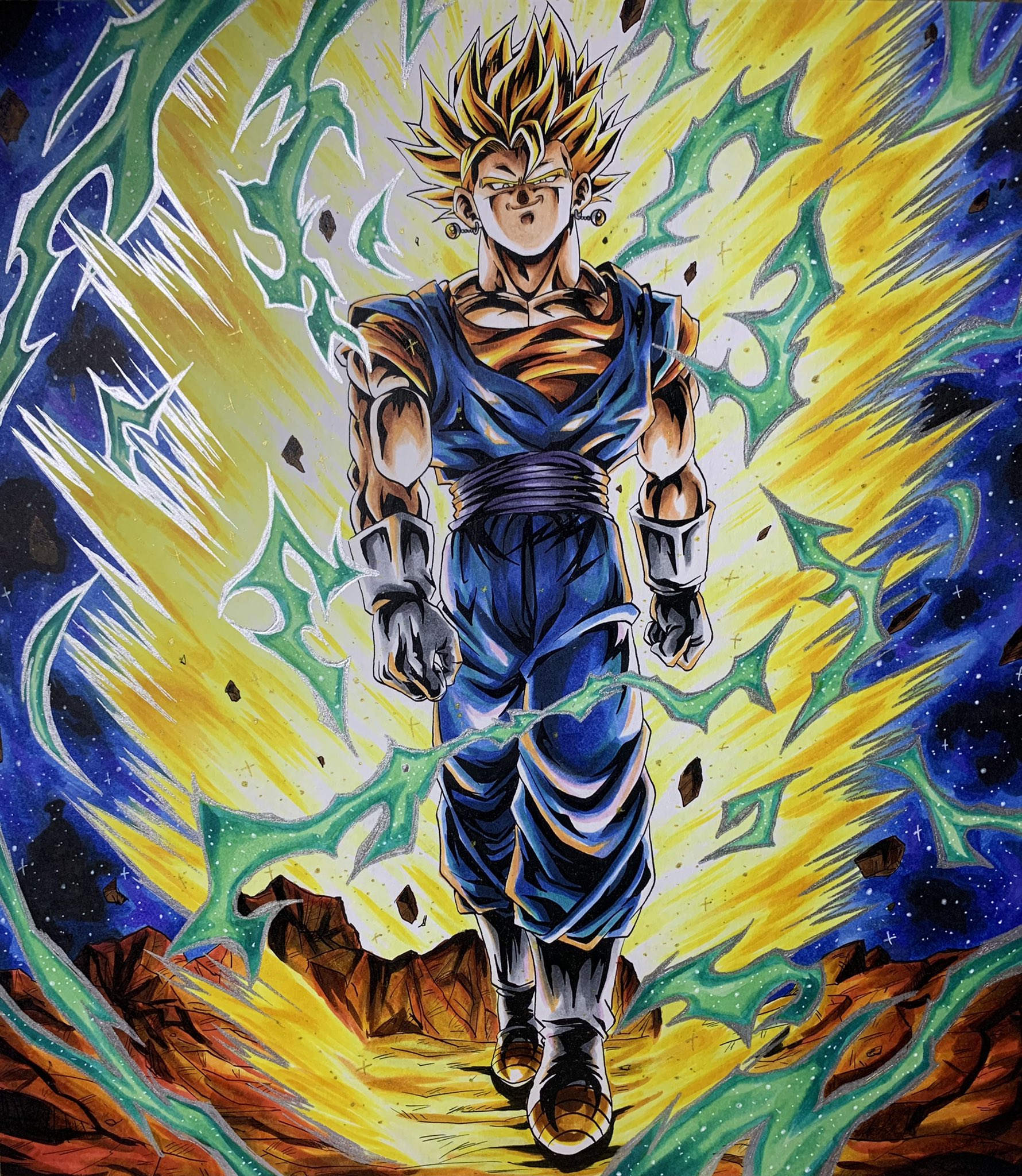 カステラ Twitter પર サイヤの日記念イラスト完成です カッコいいと思ったらrtしてください The Saiyan Day Commemorative Illustration Is Complete If You Think It S Cool Please Rt ドラゴンボール ベジット スーパーサイヤ人2 サイヤの日