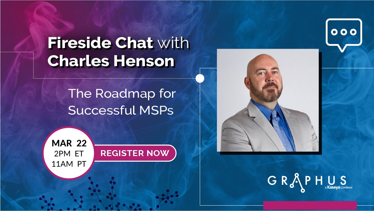 graphusinc's tweet photo. Listen in to this fireside chat on March 22 at 2 pm ET / 11 am PT as Miles Walker of Graphus and @NashvillePC discuss some of the best practices for #MSPSuccess! Sign up today: https://t.co/YDrBQCGIiv https://t.co/KdtjNnnyQd