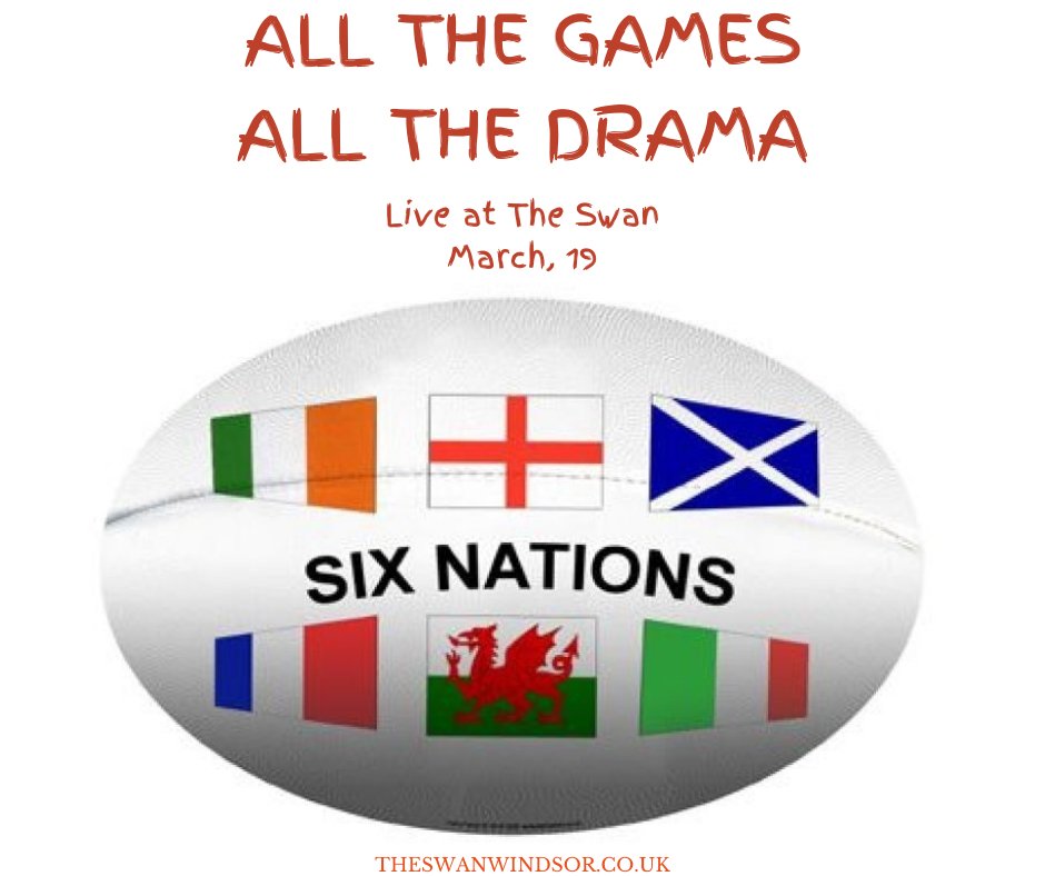 TheSwan_Clewer's tweet photo. This weekend we have the Six Nations live. Plus rugby themed special offers. AND three guest ales: 4XT, Guinea Fowl and Last Drop too. 

What a line-up!

#TheSwan #Clewer #Dedworth #Windsor #WindsorUK #XTBrewery XTBrewery #CAMRA @WindsorEtonBrewery https://t.co/Aw2duvLusZ