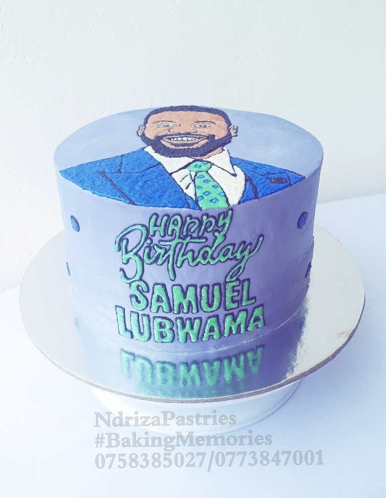 Happy Birthday to the Founder of @canaangents Mr. Samuel Lubwama.@IamLubwama
Enjoy your Baked Memory.

#ButterCreamPortraitCake 
#BakingMemories
#NdrizaPastries