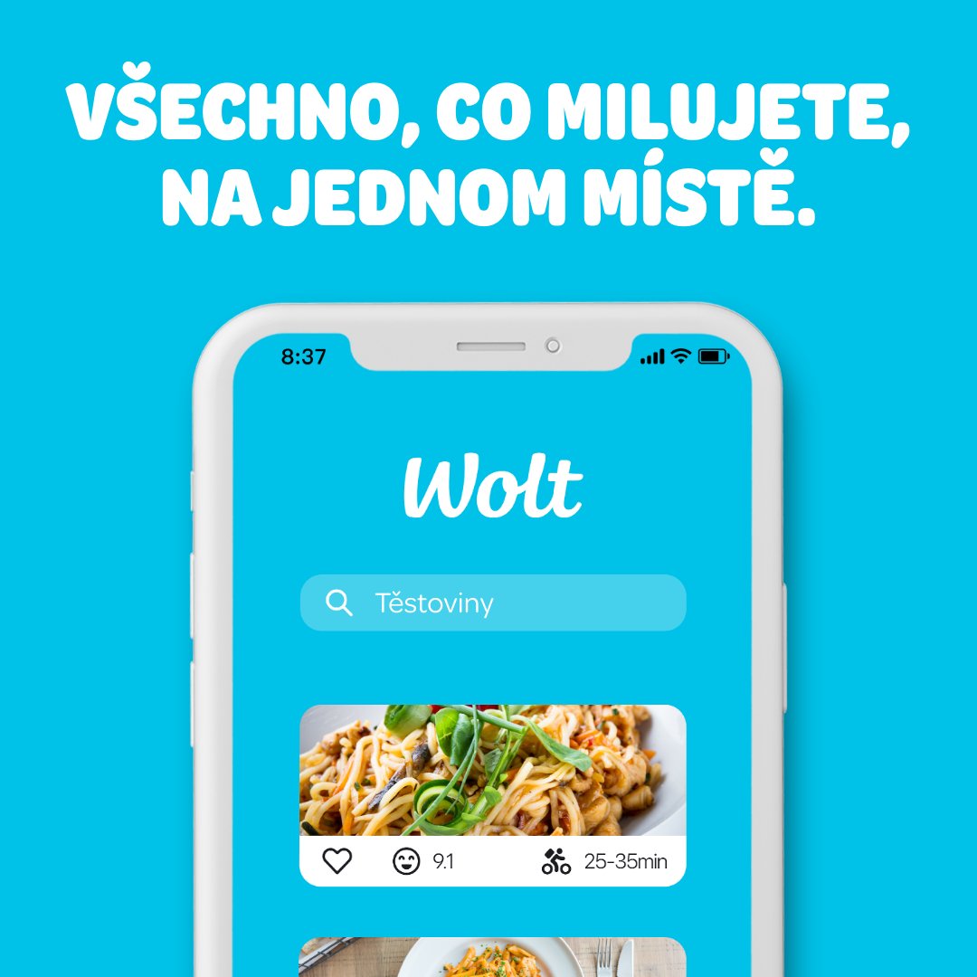 woltapp's tweet photo. Hlad? 🍕🥗🍟
👉 Stáhněte Wolt a objednejte si skvělé jídlo, ať už jste kdekoliv!