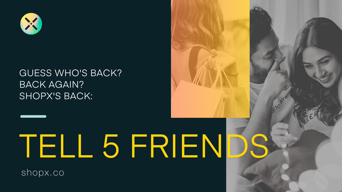 Want to help us spread the word about our mission to help #ecommerce brands transition to #Web3?

Share this with 5 of your friends and encourage them to share with 5 of their friends (and so on). 

🚨 The time to rally is now 🚨 #LFG! 🚀 

SHOPX.co