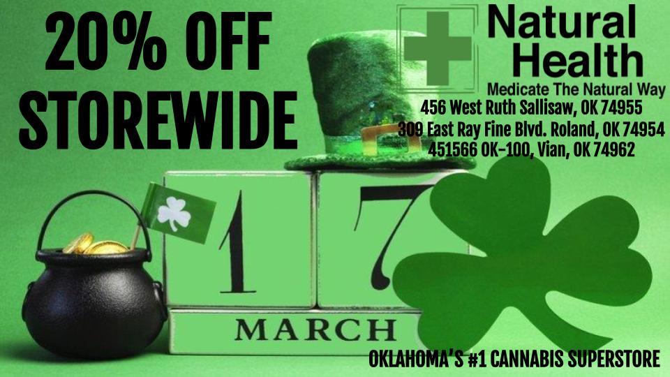 SallisawNH's tweet photo. Happy St. Fatty's Day from Natural Health!🍀

Come get your GREENS for us!

"Medicate the Natural Way"

@RolandNaturalH 
@TenKillerNH https://t.co/aldIctn1lO