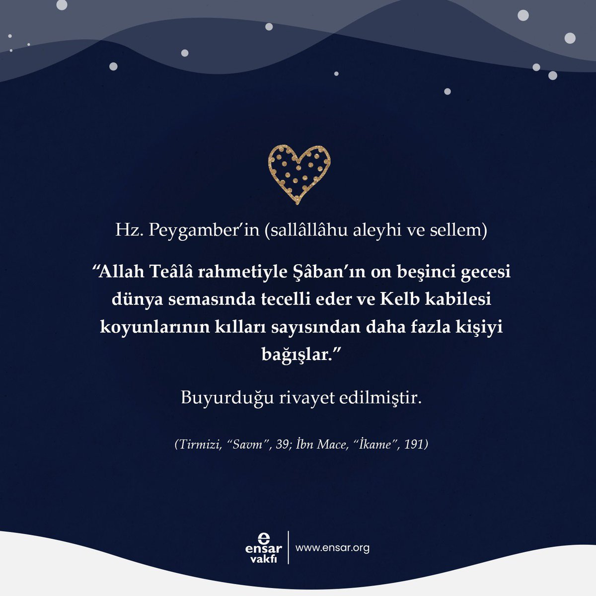 Af ve bağışlanma gecesi, semânın kapılarının ardına kadar açılıp rahmetin sağanak sağanak yağdığı #BeratKandili’miz hayırlara vesile olsun. 🤲🏻🌹

Kandilimiz mübarek olsun. ❤️