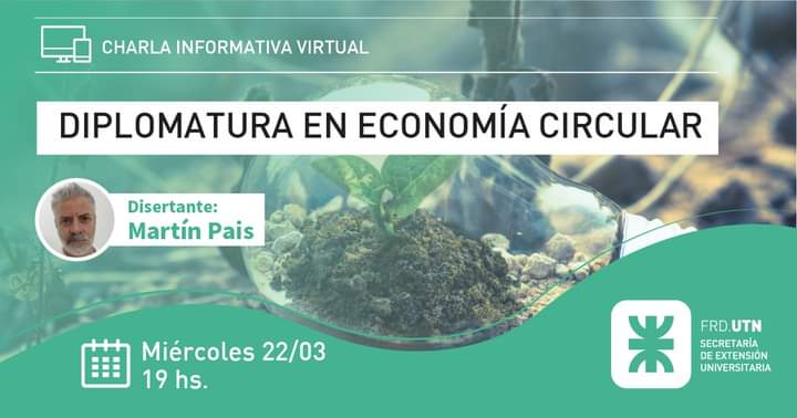 #RecomendaciónCEADS Tercera edición de la Diplomatura en #EconomíaCircular desarrollado en alianza con la UTN Facultad Regional Delta. 

📌Bonificación especial para #EmpresasCEADS.

🗓️ Próxima charla informativa: 22/3, 19 hs.
 
👉Inscripciones en: frd.utn.edu.ar/eventos/22-3-1…