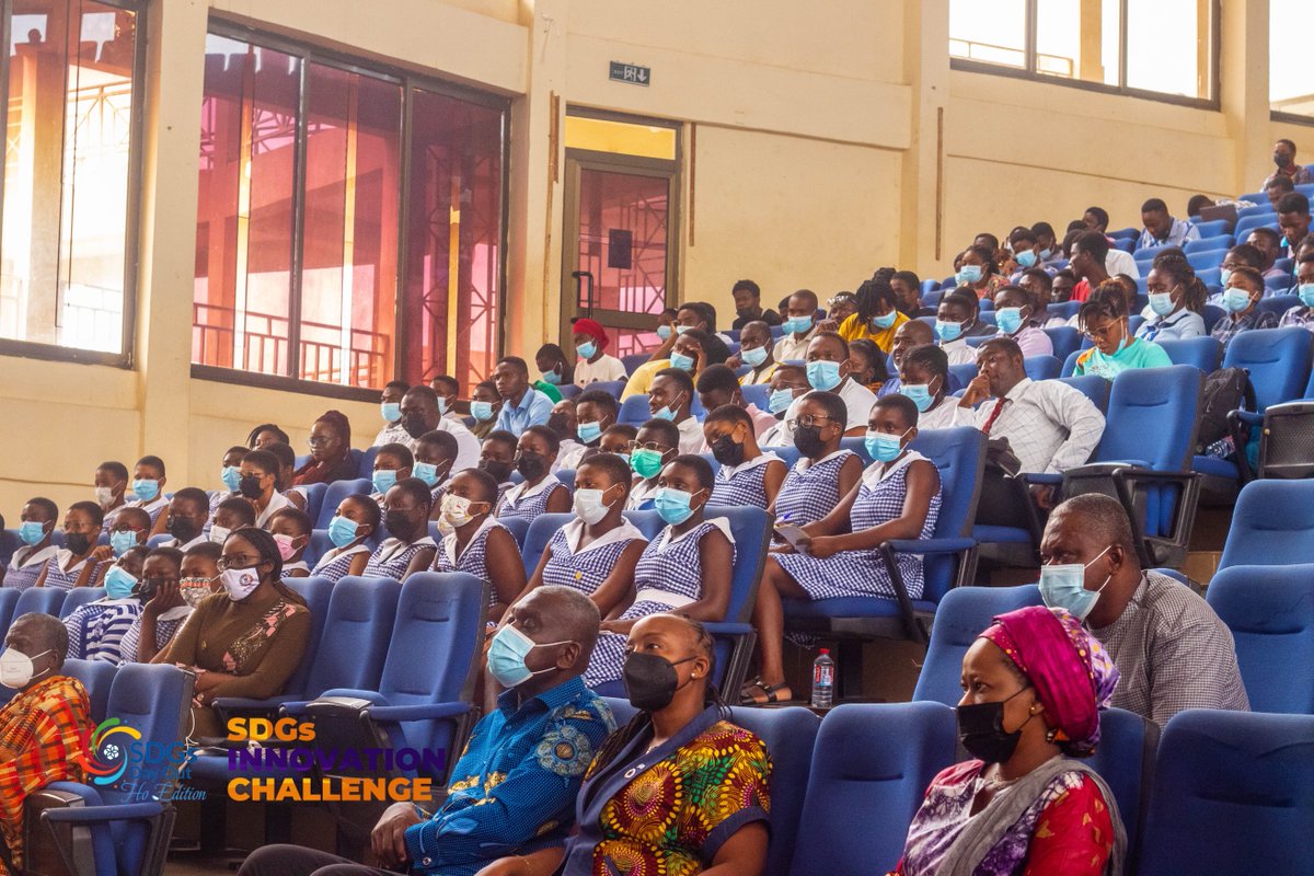 NodeEight's tweet photo. Visuals from #SDGsInnovationChallenge at the G.M Afeti Auditorium of the Ho Technical University. Innovators pitched their #SDGs driven solutions to the Audience and Judges. We congratulate all participatory teams for their efforts.
#SDGsDayOut
#SDGsHo
#Ho
#LeaveNoOneBehind https://t.co/ibdHLU7Eqa