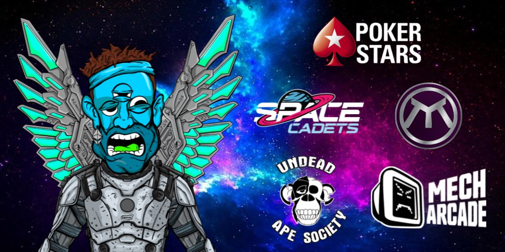SpaceCadetsNFT's tweet photo. Community poker tournament is back, This Saturday 8pm UTC!🚀

♠️Join our community along with communities from @MetrixCoin  @MechArcade &amp; @Undeadape_nft ♦️

There will be WL spots, mystery boxes and other goodies up for grabs🎁

Find out how to join here: https://t.co/5pATwzRhTT https://t.co/IzVsEdESUK