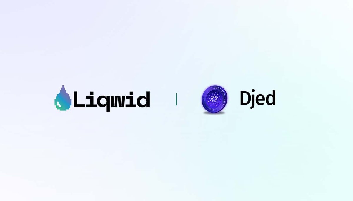 liqwidfinance's tweet photo. We are delighted to announce our strategic partnership with @COTInetwork builders of Djed, an $ADA-powered algorithmic stablecoin protocol🦾🥳

Supporting Djed as a collateral type at launch will boost liquidity and allow users to mint stablecoin loans💵💧
https://t.co/umBdZAm4IT https://t.co/TxjlKqQXqK