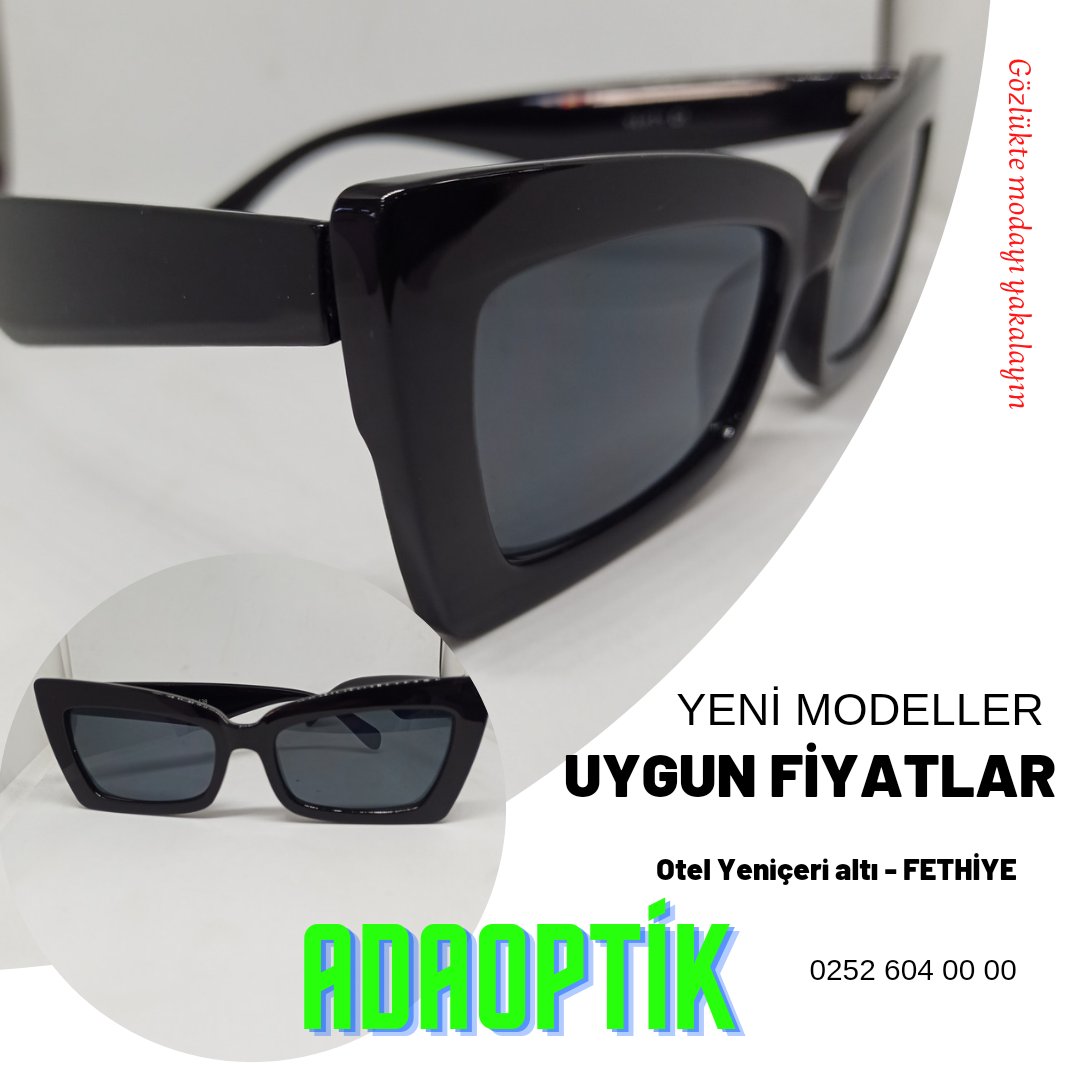 optikveoptik's tweet photo. Yeni modeller, uygun fiyatlar için bize uğrayın #adaoptik #güneşgözlüğü #yenisezon #kampanya #zenginçeşit https://t.co/cT62RNJfP5