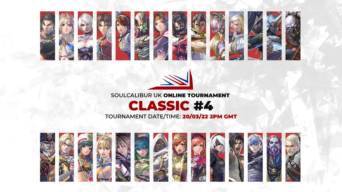 Just a reminder that I'm hosting another #SOULCALIBUR Classic Tournament on @SoulCalibur_UK this weekend! 

Open to all UK/EU players, so sign up if you wanna be involved 👍🏿: challonge.com/scukotc4 |  matcherino.com/t/scukotc4
