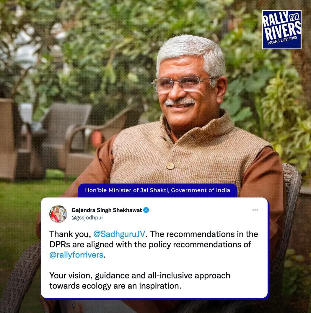 VijayaSriSS's tweet photo. #rallyforriversimpact

Government  to revitalise 13 rivers based Rally for Rivers draft policy. https://t.co/q1YI7TyS9O
