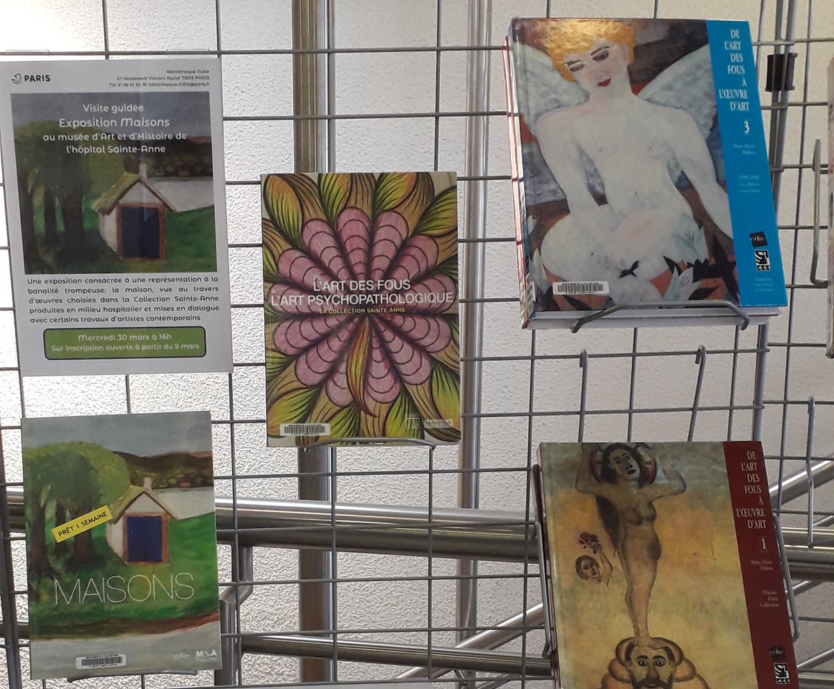 [Visite guidée] Mercredi 30 mars 2022 - 16h

La #bibliothèque Italie vous propose de visiter la nouvelle #exposition du Musée d'Art et d'Histoire de l'Hôpital Sainte Anne <a href="/CeeMahhsa/">MAHHSA</a> consacrée à la représentation de la #maison. 

Inscription auprès des bibliothécaires.