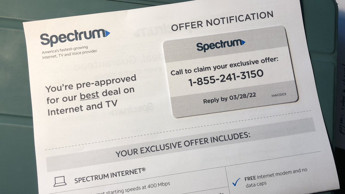 Honestly, screw you <a href="/GetSpectrum/">Spectrum</a> for your anxiety-inducing guerilla junk mail! Wasting paper for some BS "pre-approved" offer and getting people to open them quickly out of fear. At least this beats the red letters you sent out that looked like eviction notices!