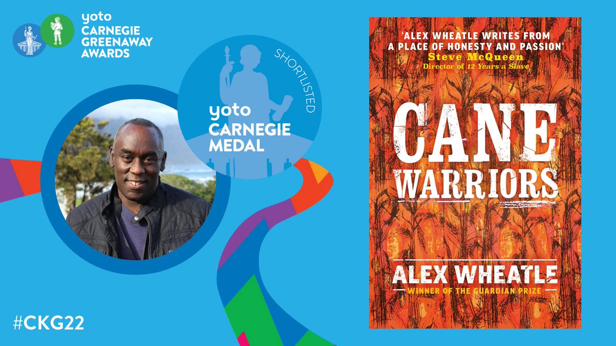 ICYMI: CANE WARRIORS by Alex Wheatle, the gripping and unforgettable true story of Tacky’s War in Jamaica, by Alex Wheatle has been shortlisted for the 2022 Carnegie Medal!

We are so proud to publish @brixtonbard and this fierce and powerful novel #CaneWarriors #CKG22 @CILIPCKG