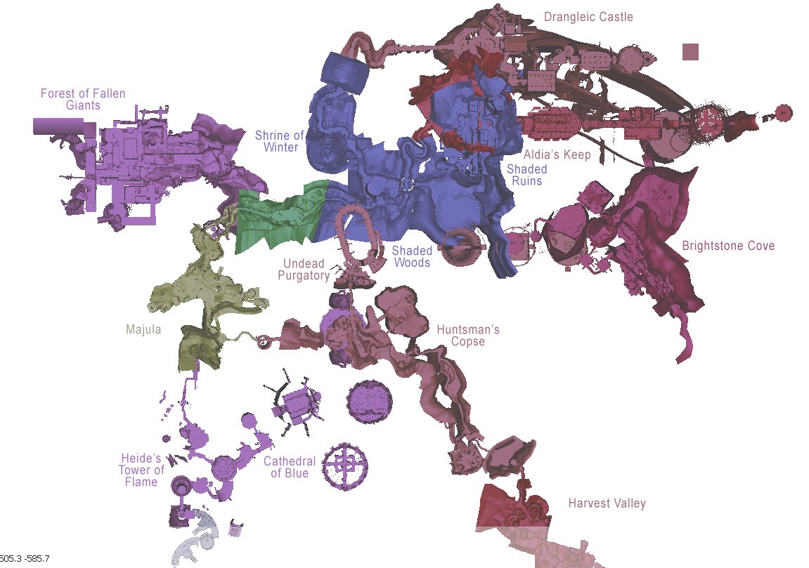 Deep on X: @bestgameprice_ @darksoulstoilet Or you just get the DS2 map  with multiple zones overlapping each other  / X