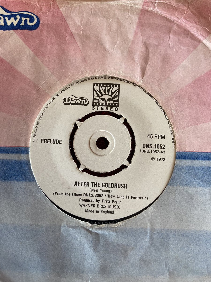 Thanks John Porteous for these. Lovely to have the single given to staff at #capitolradio to commemorate the opening of the station on 16th October 1973 with compliments of <a href="/warnerbros/">Warner Bros.</a> alongside the single on the Dawn label