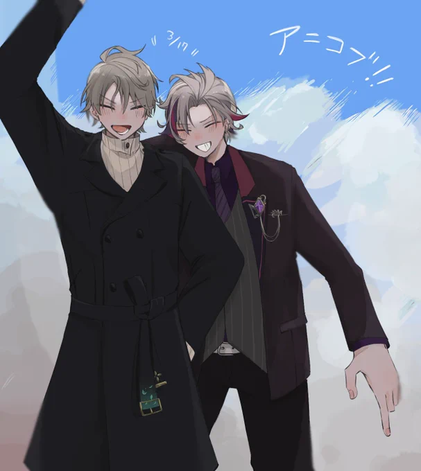 へへ…アニコブ、1周年かもデス!🥂✨🌞

 #絵スコート  #描いた晴 