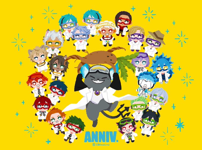 ニシシ!
🎉🎁🎂

#ツイステファンアート #ツイステ2周年 #ツイステ #twstファンアート #tswt2周年 #twst 