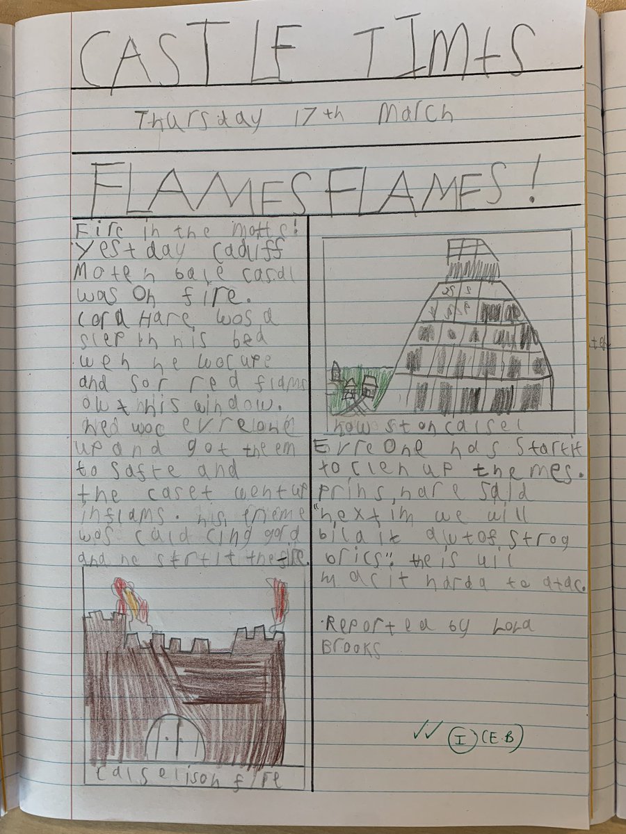 wpsYear2Melyn's tweet photo. @WillowtownPri  this week in Year 2 we have been learning about newspaper reports and their features. We have written our own today. Look at the work we have produced 📝 #abitiouscapablelearners https://t.co/4UTcYZk7u3