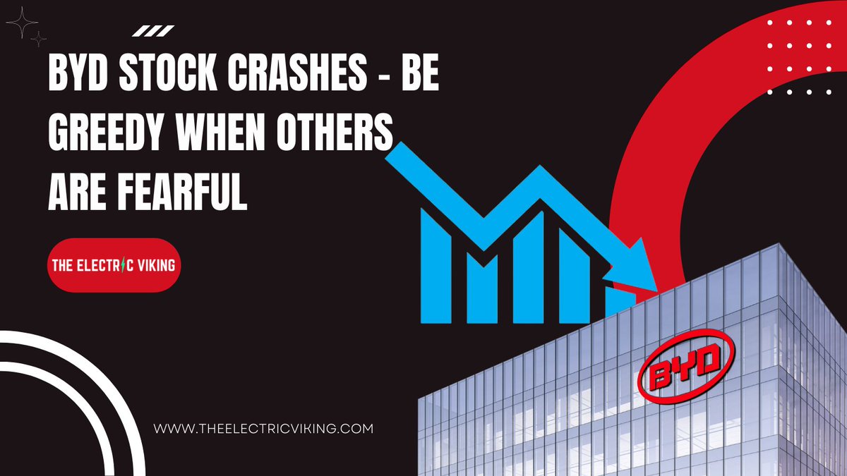 theevking's tweet photo. #BYDstock CRASHES - be greedy when others are fearful https://t.co/MyyrzuyeEj via @YouTube 
#ev #evnews #electricvehicles https://t.co/5ZRF2MR45B