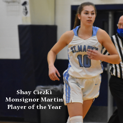 SMHAthletics's tweet photo. From @SMH_WBasketball:
Shay Ciezki
@MonsignorMartin Player of the Year
(3x POY, All Time Career Scoring Leader 2156, Single Season Scoring Leader 786) https://t.co/o3EDqgEklS