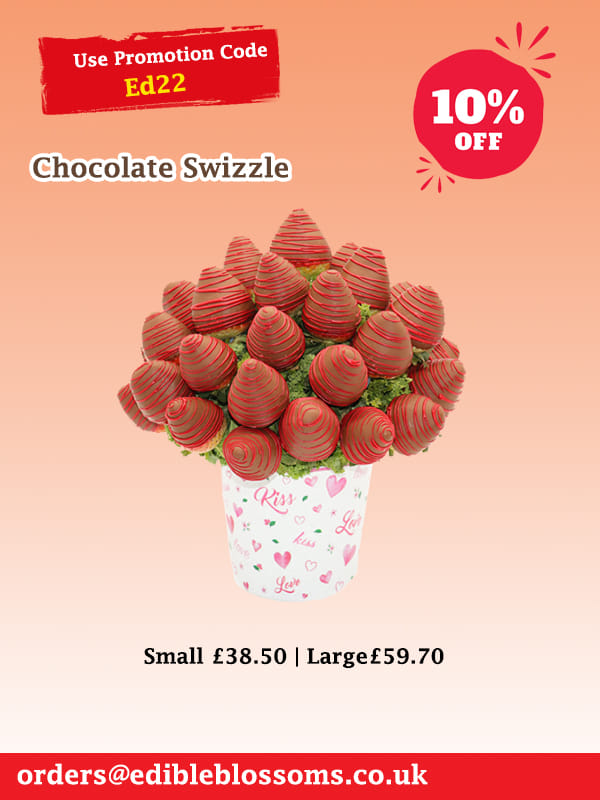 Chocolate Swizzle
An extra elegant tree for you. Our  Chocolatey blossom is filled with fresh strawberries, hand dipped in semi sweet chocolate, and artificially arranged in a ceramic pot.
Order Now: bit.ly/3u4YMaL
📞0789 146 8235
#EdibleBlossomsuk  #chocolate #fun #fres