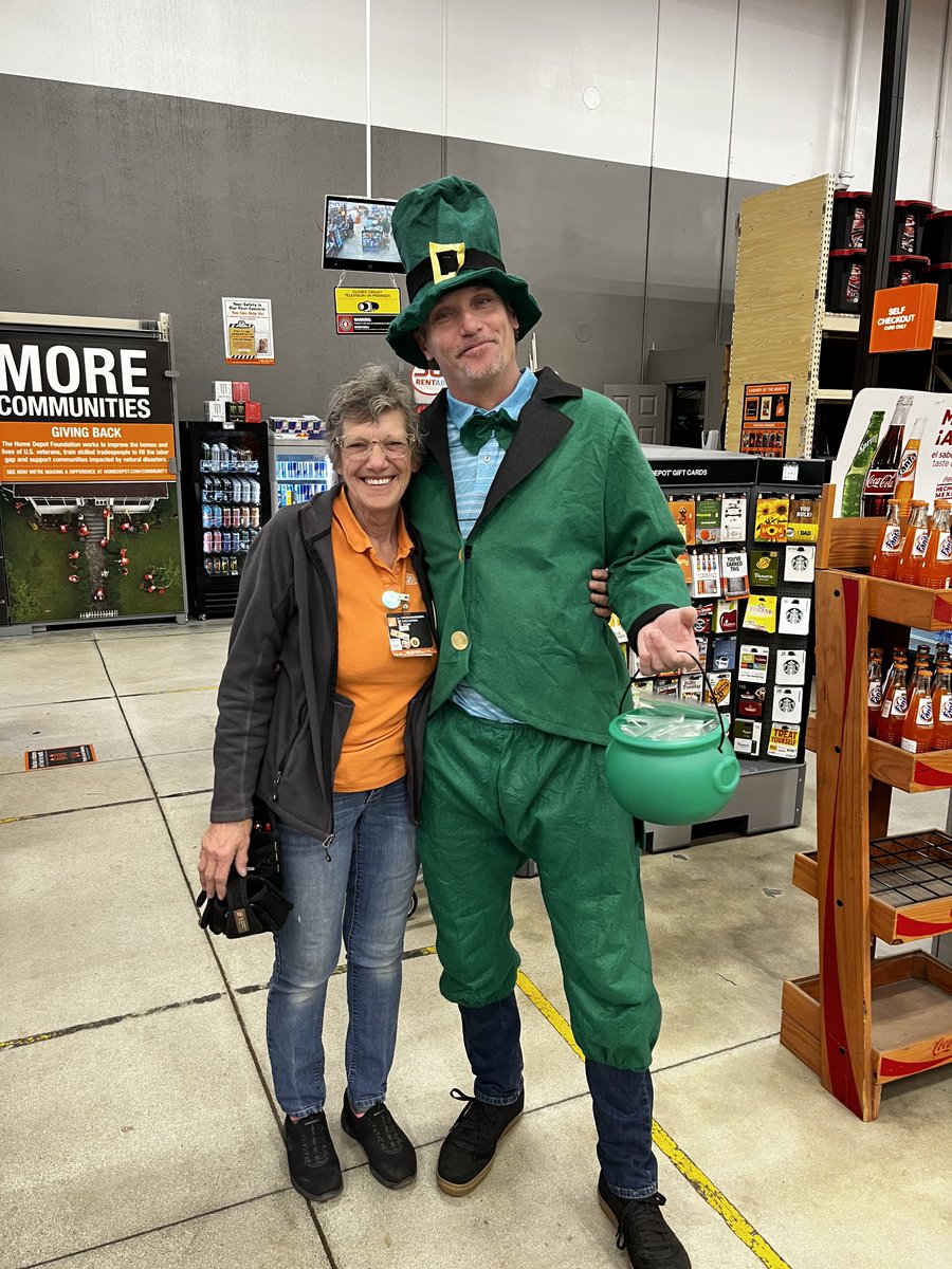FloodKimberly's tweet photo. St Patty’s Day fun at 3648 with a special leprechaun guest ⁦@lumbeelady2004⁩ https://t.co/o58ZK7hNzX