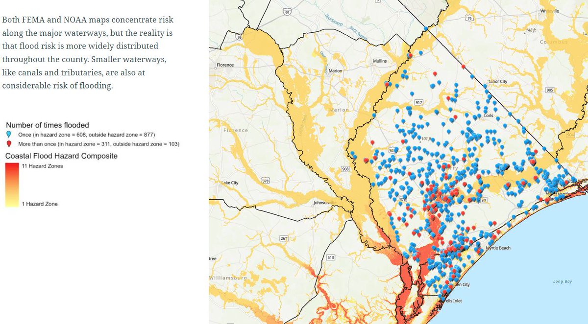 GISCorps's tweet image. GISCorps volunteer Michael Georgalas worked with @ClimateCost to develop an Esri StoryMap highlighting findings from the Climate Impact Census report to share with Horry County, South Carolina community members. Read more: giscorps.org/climate_cost_p…
#GISforGood #GIS #ArcGIS #AGO