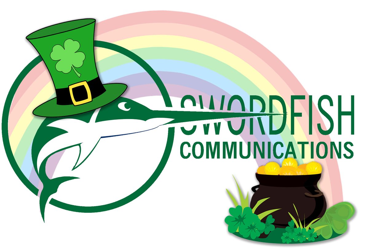 Begorrah! It's #StPatricksDay! O'Swordfish Communications Wishes You a Happy and Safe Holiday!