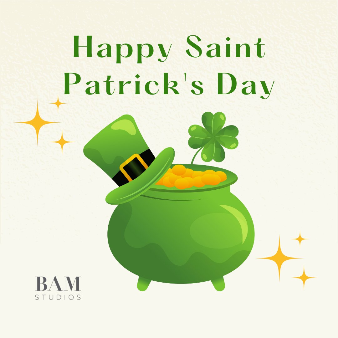 bamstudios's tweet photo. Happy Saint Patrick's Day 2022!
.
.
.
#SaintPatricksDay #Shamrock #Parade #Celebrate #Green #PotOfGold #Lucky #BAMTeam #BAMLife https://t.co/ZyX9kulNlj