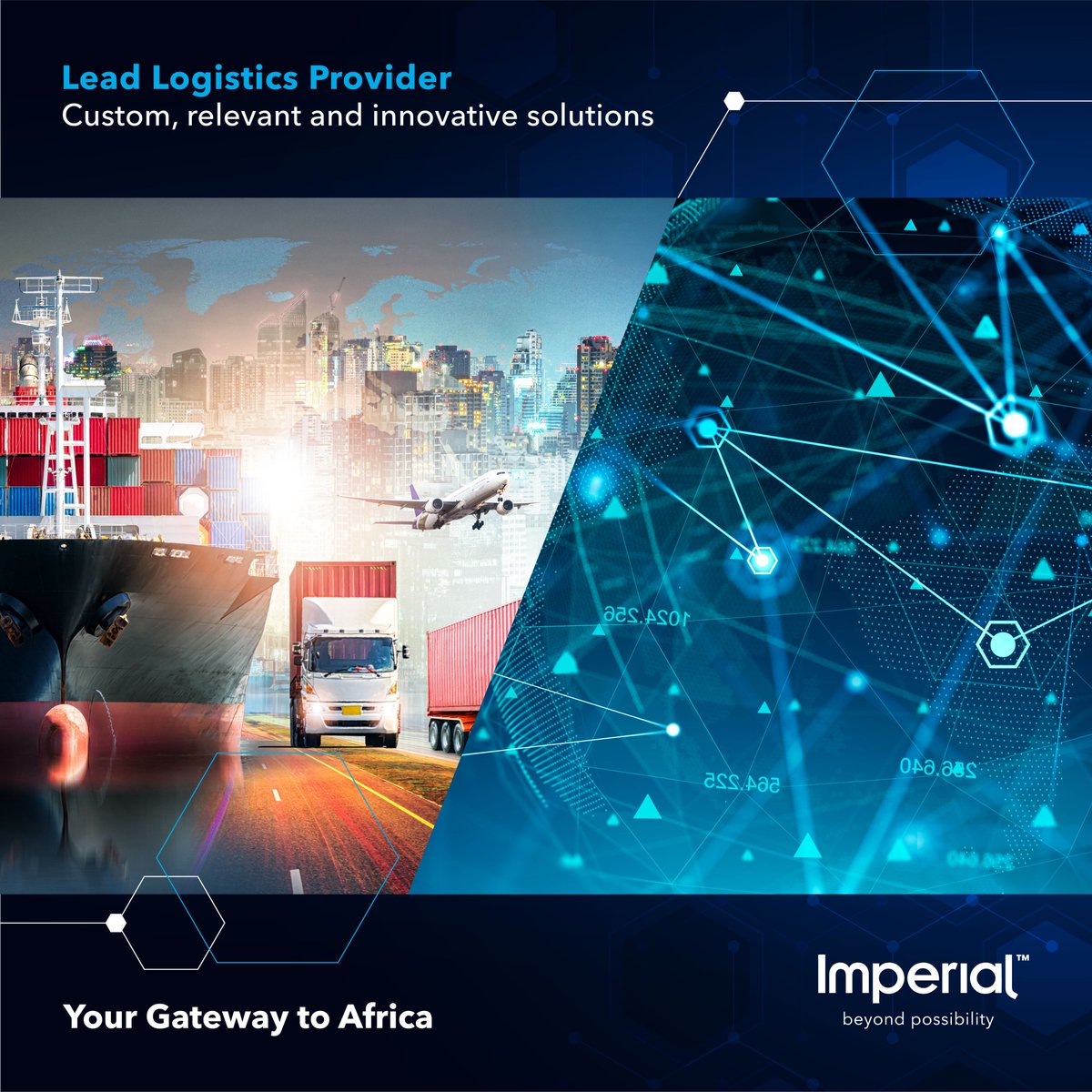 Imperial_Logist's tweet photo. Imperial’s lead logistics provider solution offers custom, relevant and innovative solutions that incorporate multi-modal and international freight management.
https://t.co/DQX1tuXCQu
#Imperial #BeyondPossibility #LeadLogisticsProvider https://t.co/VhxxNboyV8