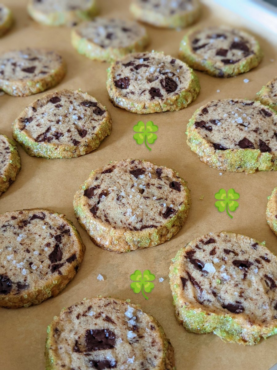 primopezzo's tweet image. Happy St. Patrick's Day 💚 My Dark Chocolate Shortbread w/ Sea Salt