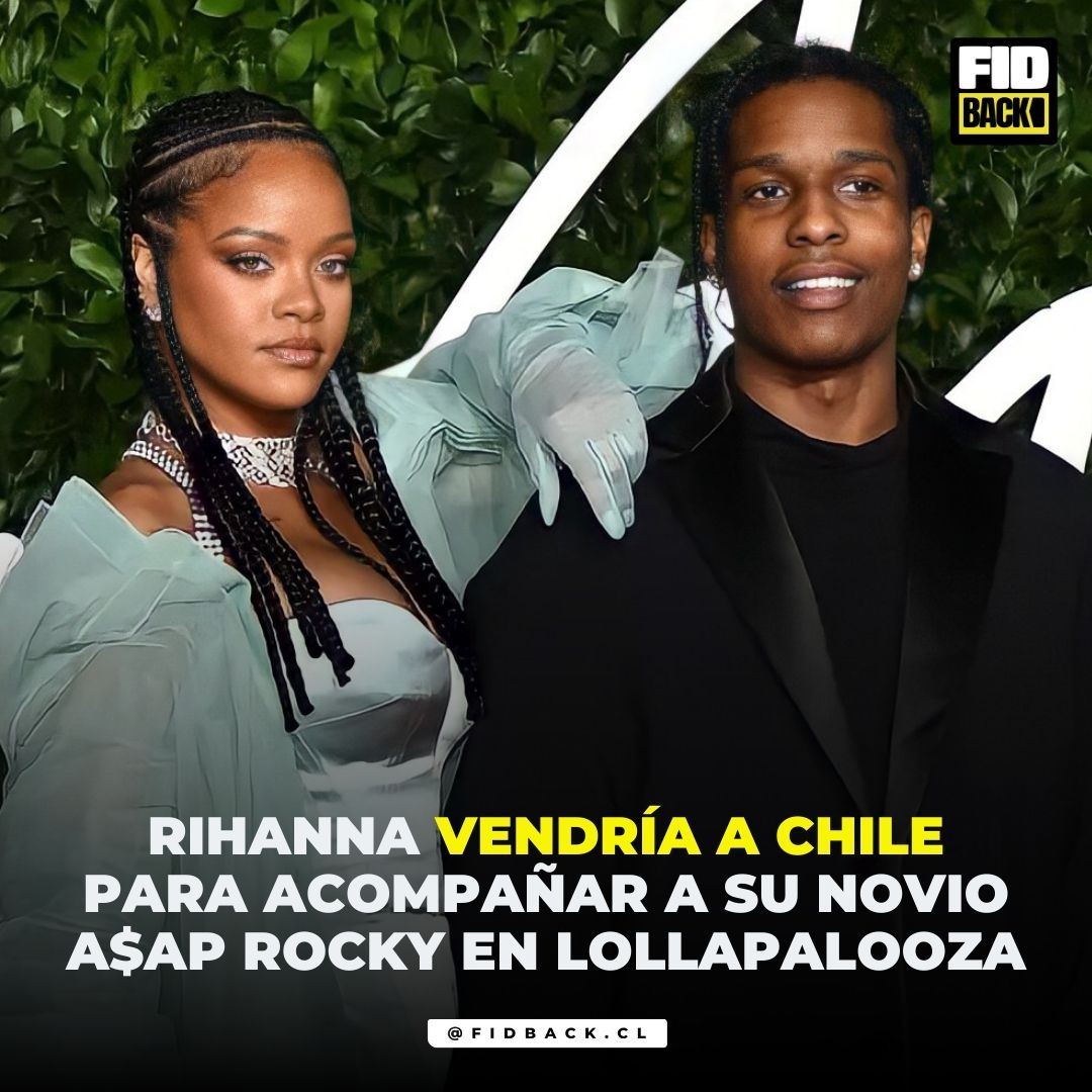 Fidback_cl's tweet photo. #Fidback: A$AP Rocky se presentará en Lollapalooza Chile y Brasil. Según la revista @rollingstoneBR el cantante llegaría acompañado de su pareja @rihanna 😍
Conoce más detalles aquí ➡️https://t.co/NqeModyMH2 https://t.co/DBFvenUvv3