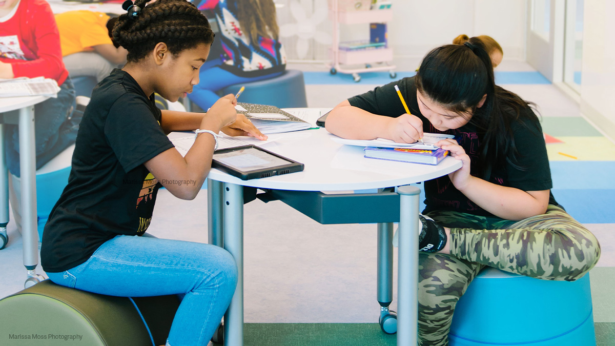 Learners can rock, sit, perch, or lean, and all positions in-between on our award-winning RockerOtts. Read the story behind how they came to be: bit.ly/3N9FxWq