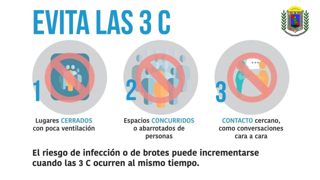 Ej_ClogEjb's tweet photo. ☣️ #Covid_19 || Evita las reuniones en lugares cerrados. En la prevención está el secreto. 
#RostrosProductivos #EjércitoYPuebloInvencibles https://t.co/E87ucKLvWg